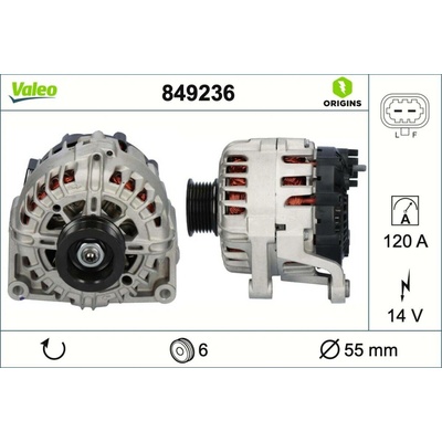 Alternátor VALEO 849236
