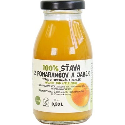 Zdravo Šťáva 100% pomarančovo jablková 200 ml
