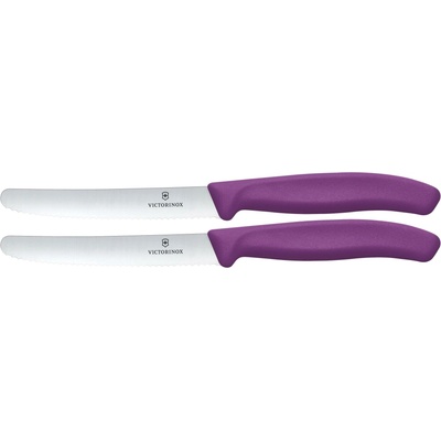 Victorinox Sada kuchynských nožov na zeleninu SWISS CLASSIC 11 cm 2 ks fialová 6.7835.2C1