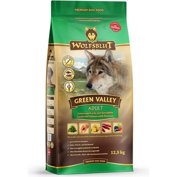 Wolfsblut Green Valley Adult 12,5 kg jahňacie a losos
