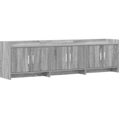 vidaXL ТВ шкаф 168 x 33 x 47 см Сив Сонома Инженерна дървесина (8011208)