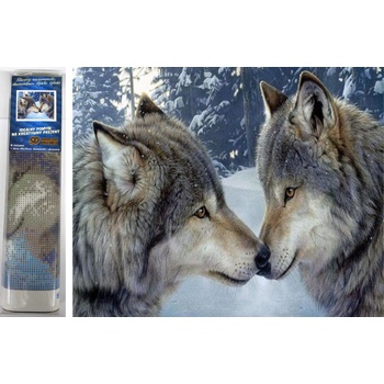 Image 1 of Norimpex - Puzzle Diamant painting: Wolf bond 30x40cm - 1 - 39 piese