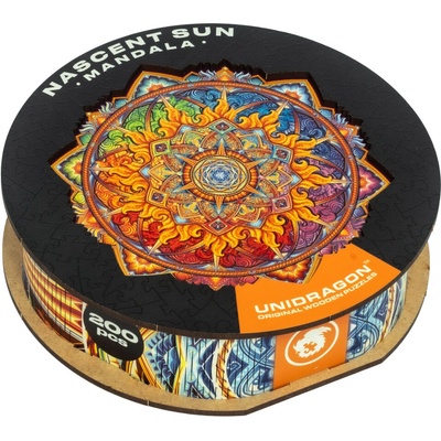 Unidragon Dřevěné Mandala Nascent Sun 200 dílků