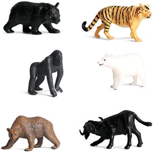 Rappa Комплект фигурки Rappa - Диви животни, 6 броя, 4-7 cm (218130)