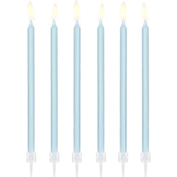 Party Deco Свещички за Рожден Ден в Светло Синьо