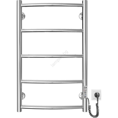 Mario Radiators Отопляема лира за баня CLASSIC 60W/230V 66x43 см неръждаем/лъскав хром дeсен (MR0006)