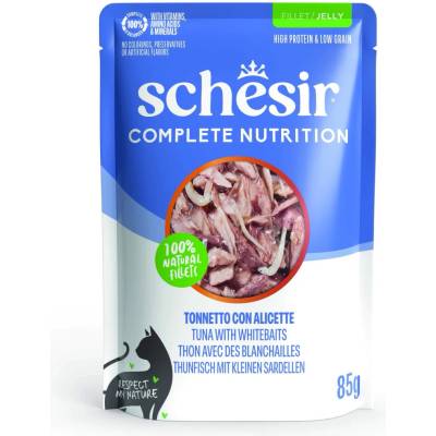 Schesir Complete Nutrition Filet v želé tuňák s bílou rybou 6 x 85 g