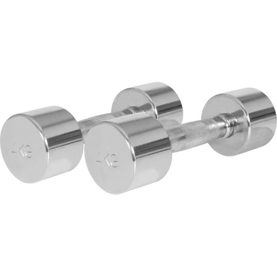 Gorilla Sports Pochrómované jednoručné činky 2 x 4 kg