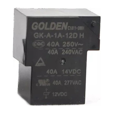 Relé GK-A-1A-24D, 24V DC/250V AC 40A, 4-pin