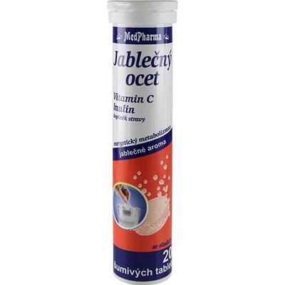 MedPharma Jablečný ocet + vitamin C + inulin 20 tabliet