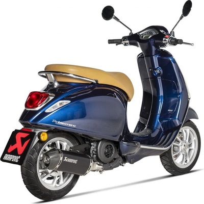 Akrapovič Slip-On Line Black Stainless Steel Vespa 125/150 Primavera/Spirit (21-22)