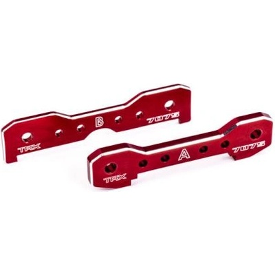 Traxxas преден алуминиев съединител червено анодиран (за Sledge)