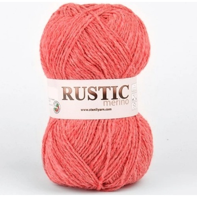 Příze Stenli Rustic korálově červená