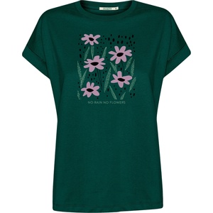 GreenBomb Дамска тениска GreenBomb No Rain Loony T-shirt - Petrol Green (916-7667-0114)