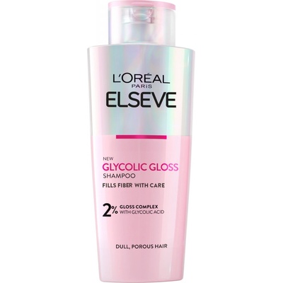 L’Oréal Paris Elseve Glycolic Gloss revitalizačný šampón pre rozžiarenie mdlých vlasov 200 ml
