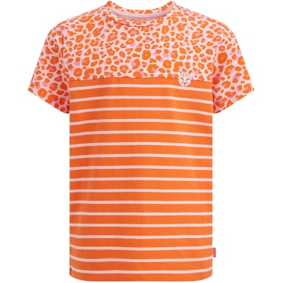 WE Fashion Тениска оранжево, размер 158-164
