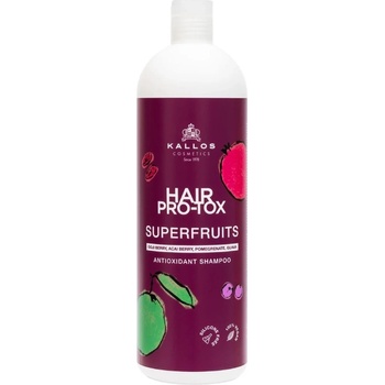 Kallos Pro-Tox SuperFruits Antioxidant Shampoo šampón s vitamínmi a antioxidantmi šampón 1000 ml