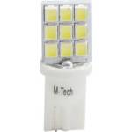 m-tech LED W5W side 9xSMD3528 крушка (L021B)