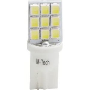 m-tech LED W5W side 9xSMD3528 крушка (L021B)