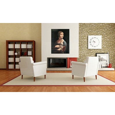 Obraz na plátně DÁMA S HRANOSTAJEM - Leonardo da Vinci 00 REP024 - Leonardo da Vinci 00 REP024 - 90x120 cm