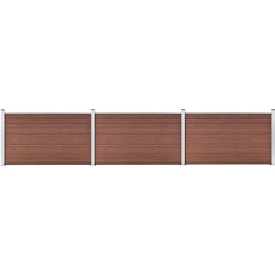 zahrada-XL Zahradní plot WPC 526 x 106 cm hnědý