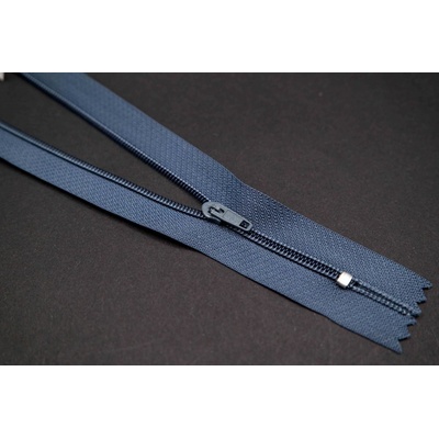 Nedeliteľný jemný plastový špirálový zips (veľkosť číslo 3) rôzne farby - dĺžka 12 cm - 60 cm 18 cm Šedá antracit