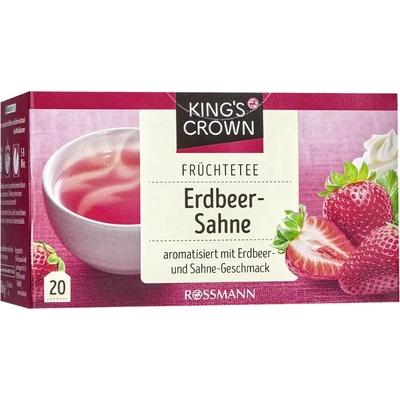 King's Crown Ovocný čaj jahody se smetanou 60 g