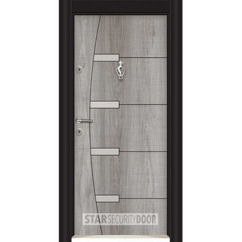 Image 1 of Starsteeldoor Блиндирана врата Lapis L 305 Сив дъб (цена без монтаж)