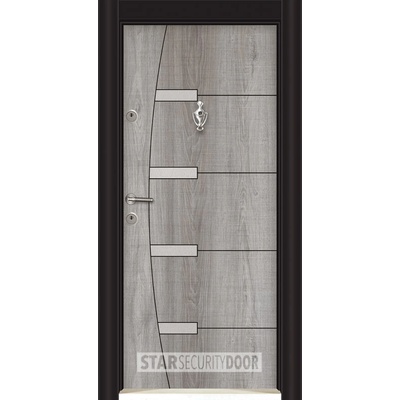 Starsteeldoor Блиндирана врата Lapis L 305 Сив дъб (цена без монтаж)