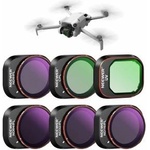 NEEWER ND/PL filter set compatible with DJI Mini 4 Pro, 6 pieces UV CPL ND8/PL ND16/PL ND32/PL ND64/PL polarizer neutral density drone lens accessories, multi-coated HD optical glass/aluminum frame - 1010313