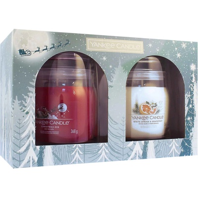 Yankee Candle Bright Lights подаръчен комплект signature svíčka střední 2x368 g