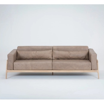 GAZZDA Светлокафяв диван от биволска кожа с масивна дъбова конструкция , 240 см Fawn - Gazzda (088-00002)