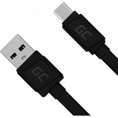 Green Cell KABGC03 GCmatte USB-C plochý rýchlonabíjací USB kábel 25 cm