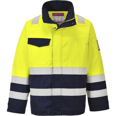 Portwest bunda Hi-Vis MODAFLAME MV25 reflexní žltá/navy