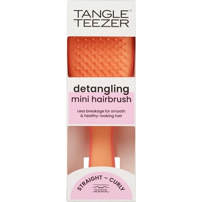 Tangle Teezer Mini Ultimate Detangler Salmon Pink Apricot kefa na vlasy 1 ks