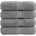 vidaXL Премиум кърпи за гости SOLUND 4 бр. сиви 30x50 см 600 г/м2 (137303)