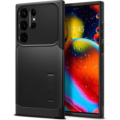 Spigen Slim Armor Case - хибриден кейс с висока степен на защита за Samsung Galaxy S23 Ultra (черен)