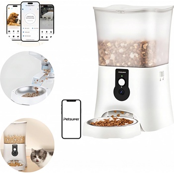 Petsuper Chytrý dávkovač krmiva s kamerou PF01-2 WiFi 5 L