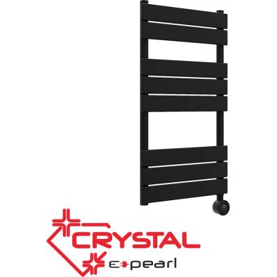 Crystal Електрическа лира за баня crystal e-pearl black matt, 300w (392170)