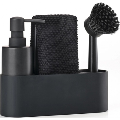 Zone Denmark Súprava na umývanie riadu, 4 ks, tmavosivá