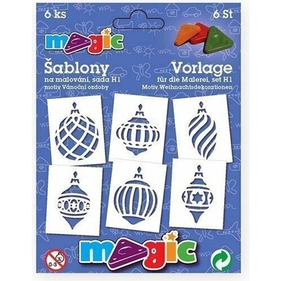 Primo Magic Papírové šablony sada H1 Vánoční ozdoby