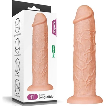 Image 1 of Lovetoy Realistic Long Dildo 11" Flesh