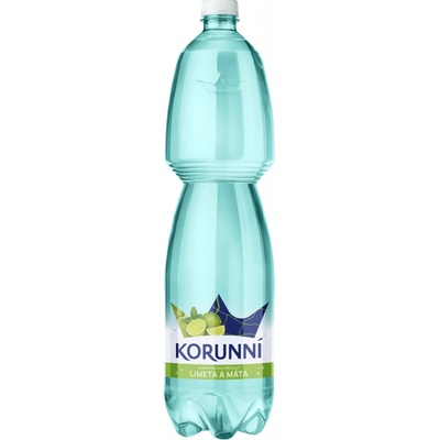 Korunní limeta s mátou jemně perlivá voda 6 x 1,5 l
