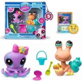 TM Toys Littlest Pet Shop: Комплект двойки, 7-мо поколение, серия 3 - #154 и #155 (LPS154155)
