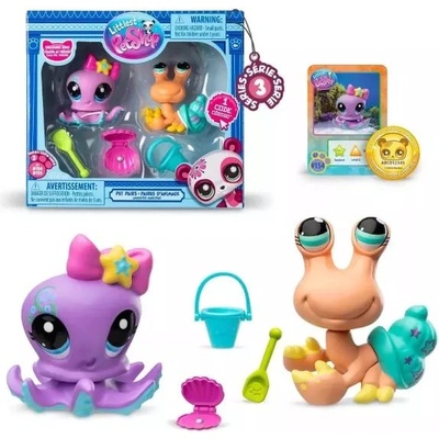 TM Toys Littlest Pet Shop: Комплект двойки, 7-мо поколение, серия 3 - #154 и #155 (LPS154155)