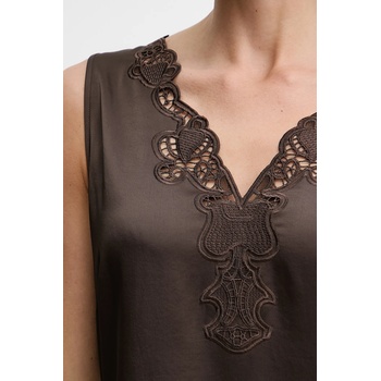 Max Mara Рокля Weekend Max Mara CANOSSA в кафяво дълга със стандартна кройка 2525226011600 (2525226011600)