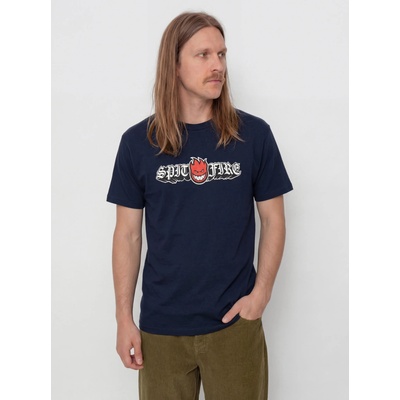 Spitfire Old E Drop Bighead true navy w/red black & white print