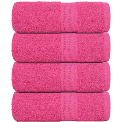 vidaXL Кърпи за гости FROGN 4 бр. Розови 30x50 см 360 г/м2 (137044)