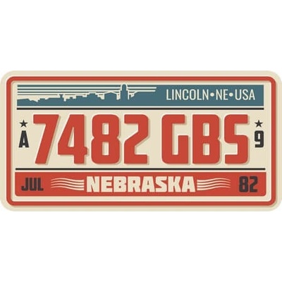 Ceduľa USA značky - Lincoln Nebraska