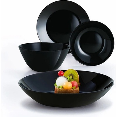 Luminarc СЕРВИЗ ЗА ХРАНЕНЕ АРКОПАЛ ЗЕЛИЕ 19Ч. ЧЕРНО (19004)